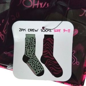 Betsey Johnson Accessories - 🆕Betsey Johnson 2pk Crew Socks Betsey Johnson Accessories - 🆕Betsey Johnson 2pk Crew Socks